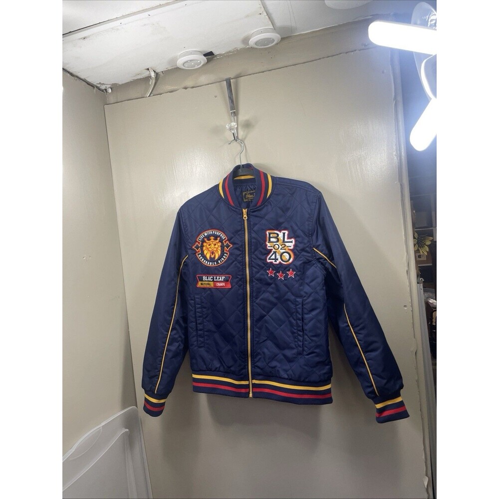 Mens Honorable Kings Satin Bomber Jacket size S